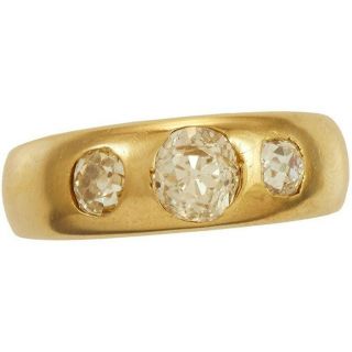 18k Rose Gold Three Stone Diamond Ring (. 85 Ctw) | Size 6