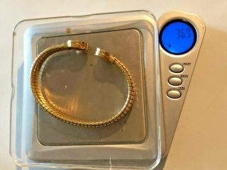 BVLGARI 18K Yellow Gold Bracelet 36.  9 gr 7