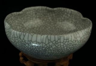 China Old Song Dynasty Ru Kiln Open Porcelain Natural Pattern Brush Washer Ab02e