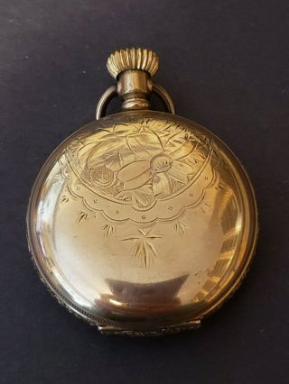 Antique 6s 17j Elgin Pocket Watch Gold Filled Hunter Case Project
