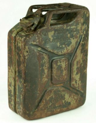 Wwii Jerry Can Wehrmacht 20 L 1940 Abp Kraftstoff Paint German Ww2