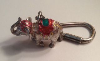 Tiffany & Co.  Gene Moore Designed Circus Elephant Key Chain 3