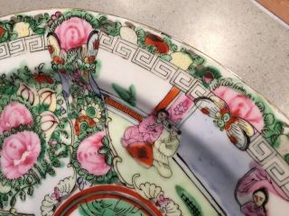 Antique Vtg Hand Painted Famille Rose Medallion Chinese Porcelain Plate Signed 7