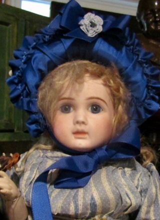 21 " Antique Doll French Bisque Bebe By Steiner With Body