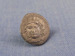 ANCIENT SILVER COIN SICILY ABAKAINON AR LITRA 420 - 410 BC VF 2