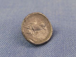 ANCIENT SILVER COIN SICILY ABAKAINON AR LITRA 420 - 410 BC VF 3