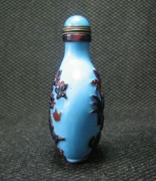 Tradition Chinese Glass Carve Bo Gu Design Snuff Bottle。。///。/。/ 2
