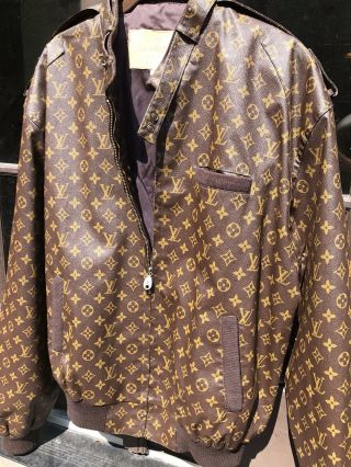 Vintage Louis Vuitton Monogram Jacket Size Large Dapper Dan Style