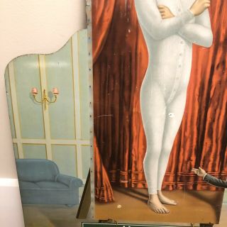 Rare Antique Diecut Tin Advertising Sign Munsingwear Artist And His Easel 3