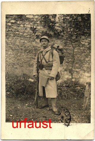 French Wwi Soldier Brentot Ir 101 Full Gear Photo 1916