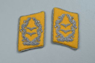 Wwii German Luftwaffe Lt.  Colonel Collar Tabs - Matched Pair