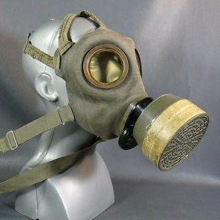 Wwii Bulgarian Army Military Gas Mask Filter Respirator Dvf 1939 German Model