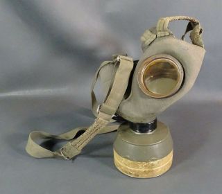 WWII Bulgarian Army Military Gas Mask Filter Respirator DVF 1939 German model 3