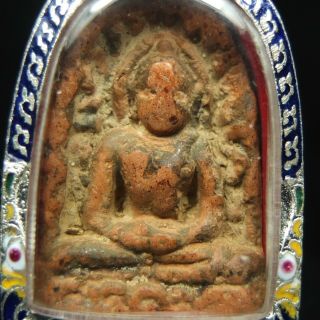 Rare Antique Ancient Siam Sum Kor,  Thai Buddha Amulet Pendant 2