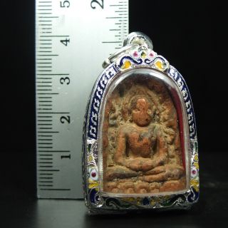 Rare Antique Ancient Siam Sum Kor,  Thai Buddha Amulet Pendant 6