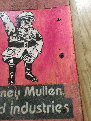 Vintage world industries Rodney Mullen shureshot skateboard deck 1990s T bone 8