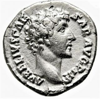 Marcus Aurelius As Caesar 139 - 161 Ad.  Denarius Ancient Roman Silver Coin