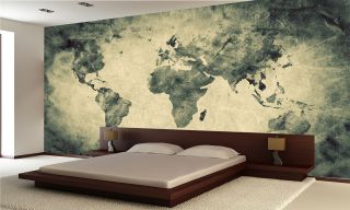Ancient,  Old World Map Wall Mural Photo Wallpaper Giant Decor Paper Poster
