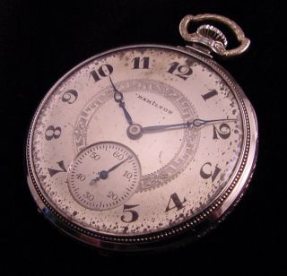 Hamilton 17 - Jewel Model 912 Size 12s.  Open Face Pocket Watch C.  1924 Worth A Look