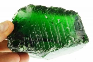 Monatomic Green Andara Crystal Ancient Stone 439 Grams Indonesia (21343)