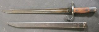 Japanese Vintage Bayonet Type 30 W/sheath Great Shape Kokura Arsenal