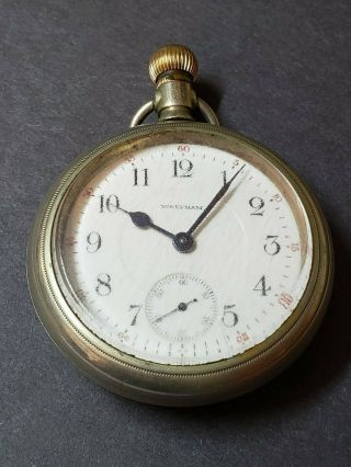 Antique 1906 American Waltham Pocket Watch 18s 17j Runs