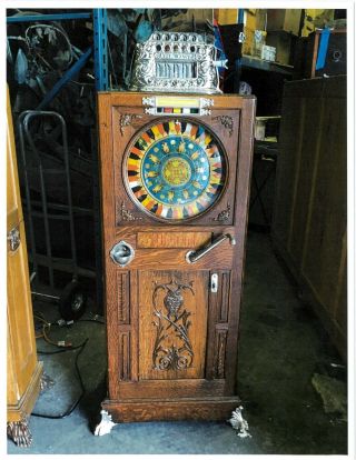 Mills Novelty Co.  Owl Upright Slot Machine Antique 1898