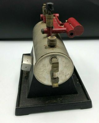 Ind - x Mfg Electric Steam Engine 200 w/ Whistle Vintage Parts Repair 5