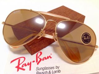 OLD STOCK B&L RAY BAN USA GENERAL 50th AVIATOR VINTAGE BAUSCH & LOMB 10