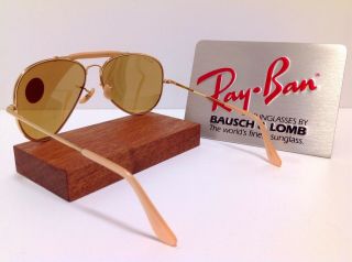 OLD STOCK B&L RAY BAN USA GENERAL 50th AVIATOR VINTAGE BAUSCH & LOMB 5