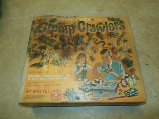 Vintage 1964 Mattel Thingmaker Creepy Crawlers Toy Set W/ Molds & Box