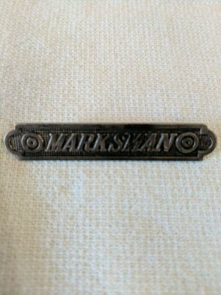 Wwi U.  S.  Marine Corps Marksman Badge Pin - Back Sterling Silver Ww1