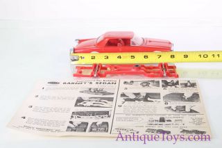Vintage Remco Build a Sedan Barney’s Auto Factory Style 734 Plastic Model Car 2
