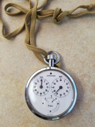 Vtg German Junghans Chronometer Stopwatch