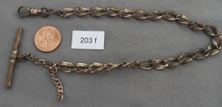 Antique,  Heavy,  Twisted Link Gold Filled Pocket Watch Chain