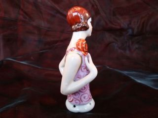 Half doll Figurine Mata Hari Sexy Flowers Half Doll Pincushion Arms Away Art Dec 5