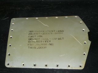 Nike Hercules Missile Access Panel & Control Lights Nuclear Weapons Atom Bomb