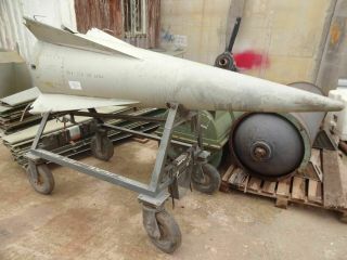 NIKE HERCULES MISSILE NOSE CONE & CONTROL LIGHTS Nuclear Weapons Atom Bomb 9