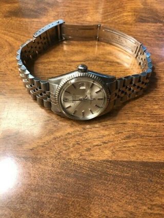 Rolex 1601 Mens Oysterdate Automatic 36mm Stainless Steel 10