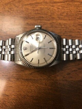 Rolex 1601 Mens Oysterdate Automatic 36mm Stainless Steel 2