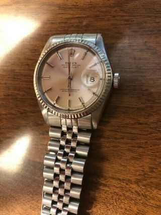 Rolex 1601 Mens Oysterdate Automatic 36mm Stainless Steel 8