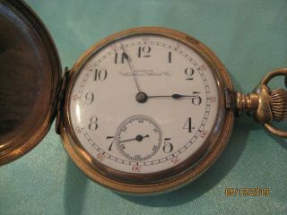 Antique Waltham Riverside Pocket Watch With Antique Fob 1893