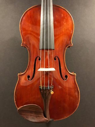 Violin Labeled Jofeph Guarnerius Fecit Cremone 1738 Ihs (old,  Antique,  Vintage)
