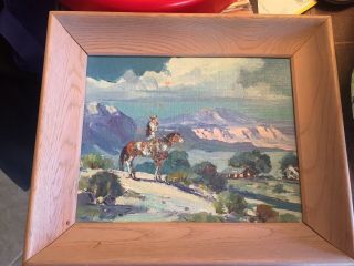 Marjorie Reed Painting " Home Ranch " (1915 - 1976).  (8 X 10 Excluding Frame)