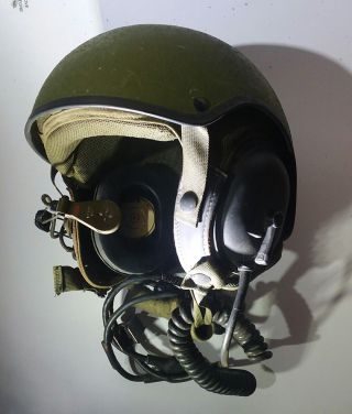 Vintage U.  S.  Military Tank Helmet Gentex Mk - 1697/g Headset Collectible Militia