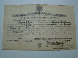 Wwi 1915 Us Army Quartermaster Corps Promotion Corporal Fort Sam Houston Texas