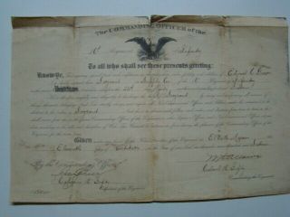 Wwi 1916 Promotion Sergeant Us Army 16th Regiment Infantry Certificate