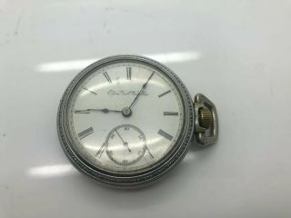 1896 Elgin Pocket Watch,  18 Size,  Grade 142,  Model 3 Antique
