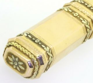 Antique Circa 1800 ' s 18K yellow gold French sealing wax holder 2