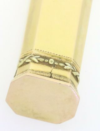Antique Circa 1800 ' s 18K yellow gold French sealing wax holder 3